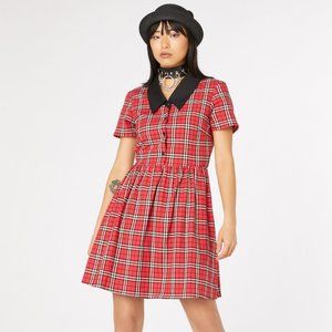 Dangerfield Black Friday Nah Tartan Shirt Dress